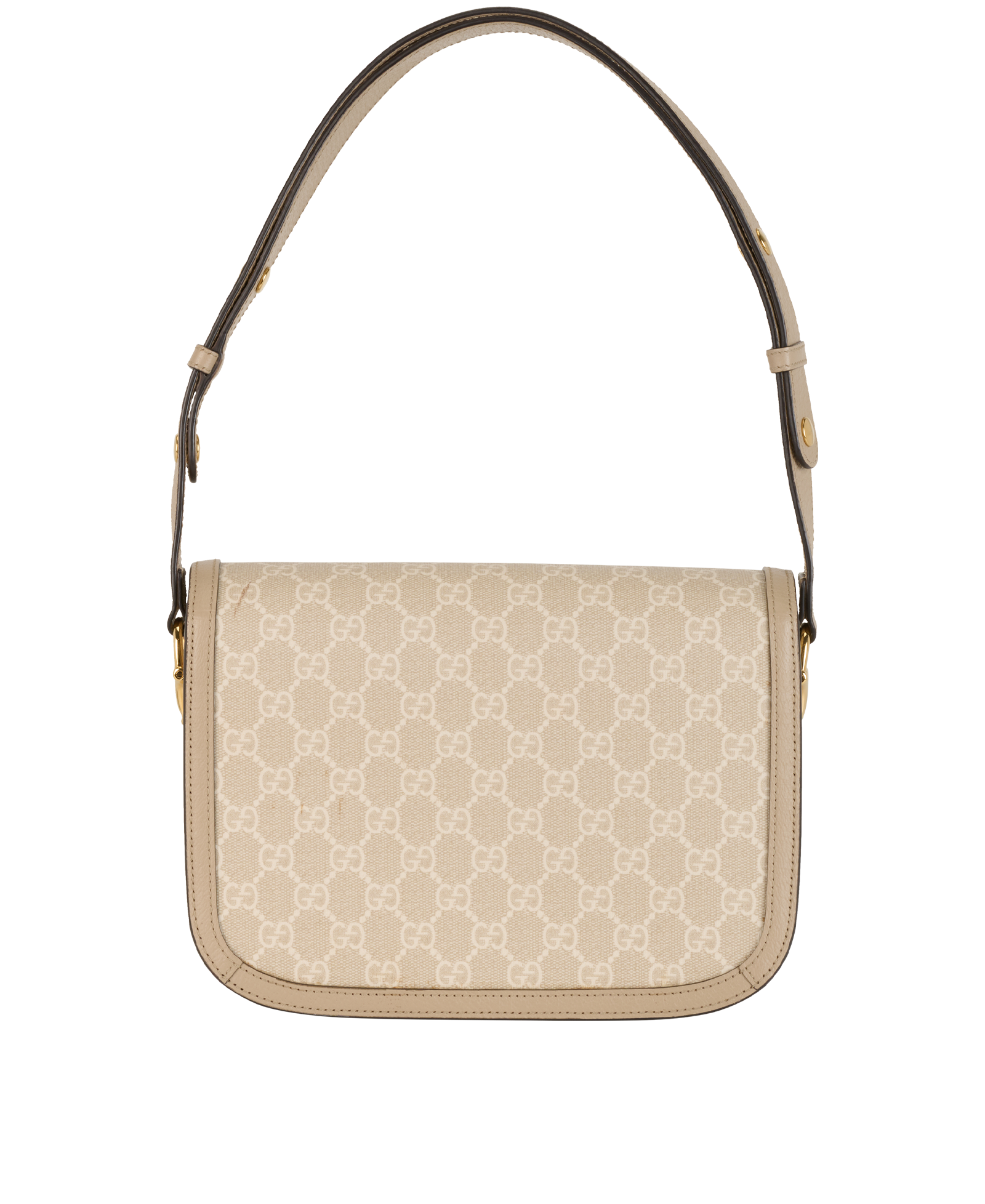 1955 Horsebit GG Mono, &pound;950, Handbags, Beige/Cream, Canvas/Leather, Back view